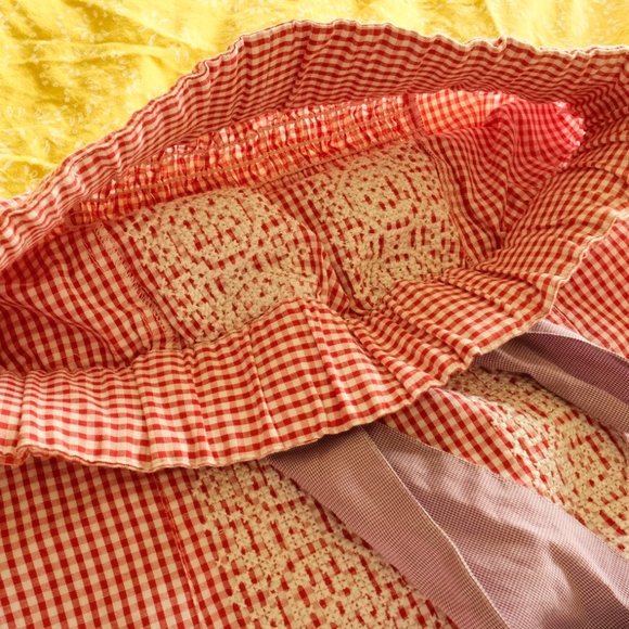 NEW Red Gingham Tube Top - Picture 5 of 6